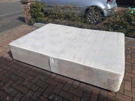 Photo of free Double divan bed base, plus optional headboard and mattress (Shortstown MK42) #2