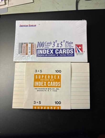 Photo of free Index cards (Ossining) #1