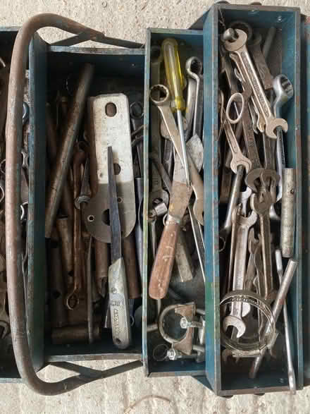 Photo of free Old size spanners and sockets in tool box (The Hythe CM9) #2