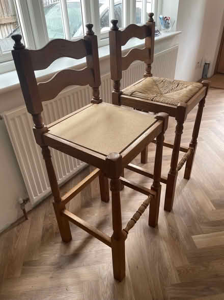 Photo of free Solid Oak Countertop/bar stools (Penn HP10) #1