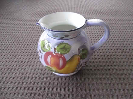 Photo of free hand-painted ceramic pitcher (casselberry) #1