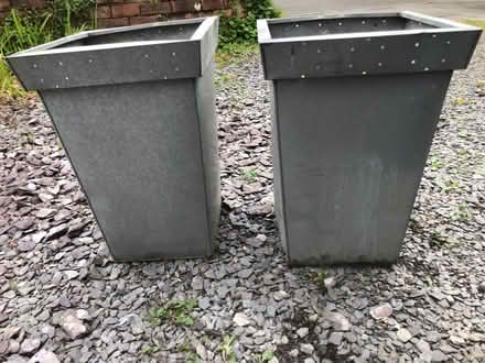 Photo of free Metal planters / decorative stone (Latchford WA4) #3