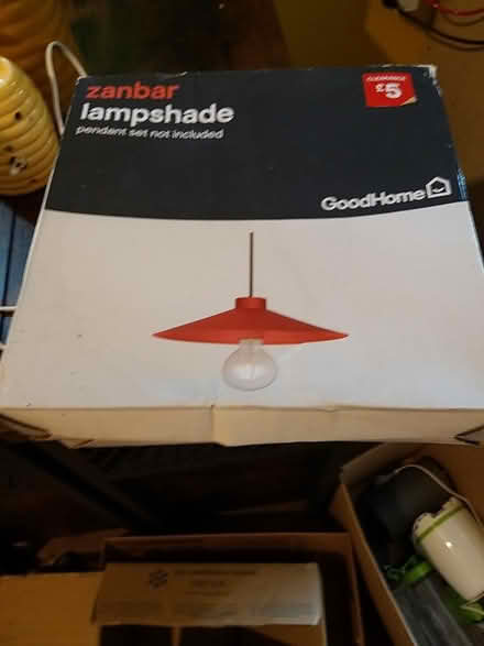Photo of free 2 red lampshades (Braunstone leicester LE3) #1
