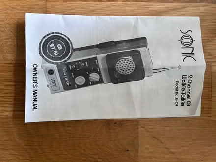 Photo of free Vintage Two Sonic 2 channel CB Walkie-Talkie (Surbiton KT1) #4