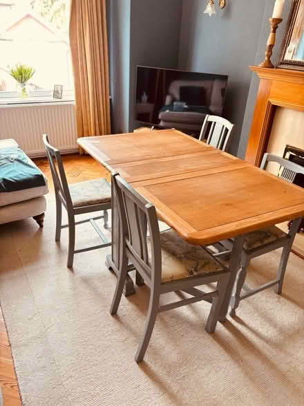 Photo of free Drop leaf dining table and 4 chairs (Oxton CH43) #1