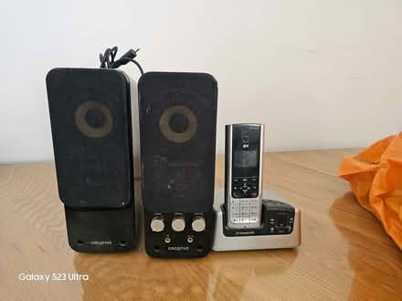 Photo of free Cables, chargers, speakers, hands free phone (Bushey Heath WD23) #1