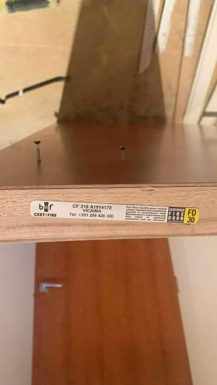 Photo of free FD30 Internal Fire Doors (Bingfield Park N1) #2