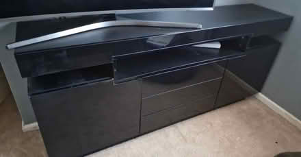Photo of free Black Tv stand draw unit (Neithrop OX16) #1