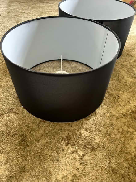 Photo of free Two Black Lamp Shades (Sandy Cross TN21) #2