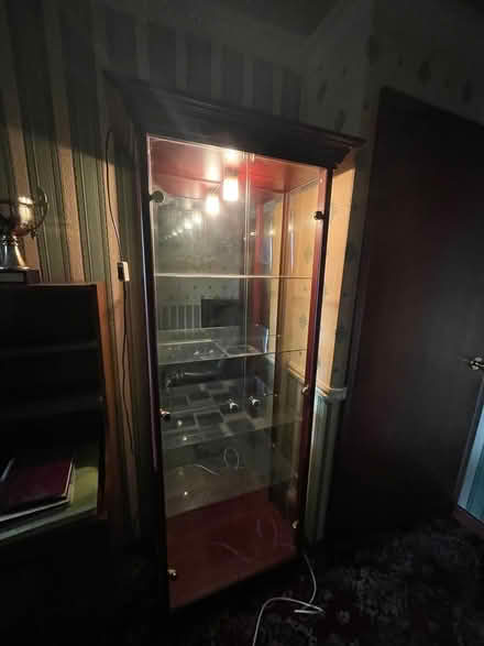 Photo of free Glass Display cabinet (Clayton West HD8) #2