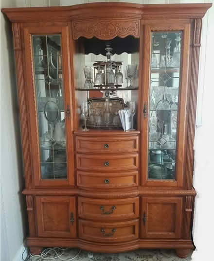 Photo of free Solid wood cabinet, side table and coffee table (Shirley Hills CR0) #2