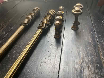 Photo of free Wooden curtain poles x2 (North Tonbridge TN10) #2
