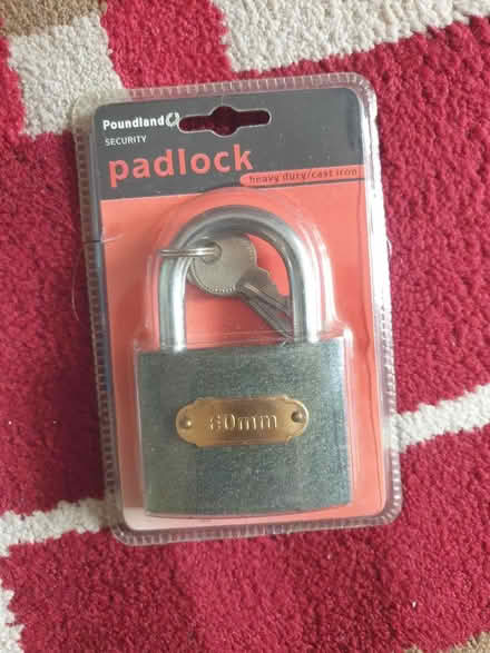 Photo of free new cast iron padlock (Garston, WD25) #1