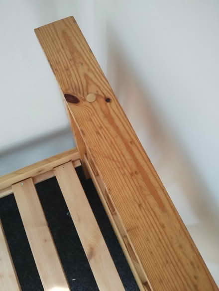 Photo of free Single Wooden Bed Frame (Baldock) #2