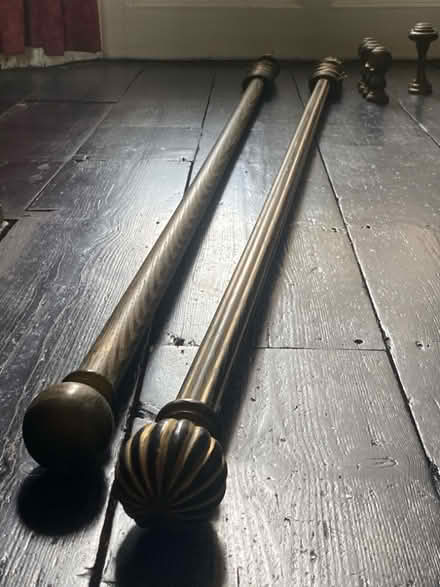 Photo of free Wooden curtain poles x2 (North Tonbridge TN10) #3
