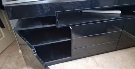 Photo of free Black Tv stand draw unit (Neithrop OX16) #2
