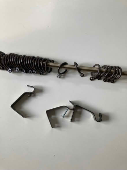 Photo of free Curtain pole brass effect (Darley Abbey DE22) #2