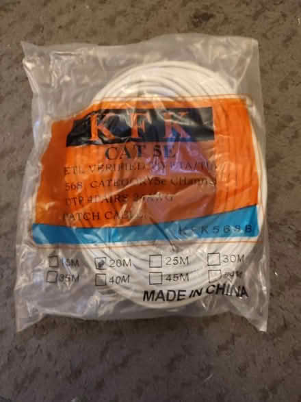 Photo of free 20 meter ethernet cable (Camberley) #1