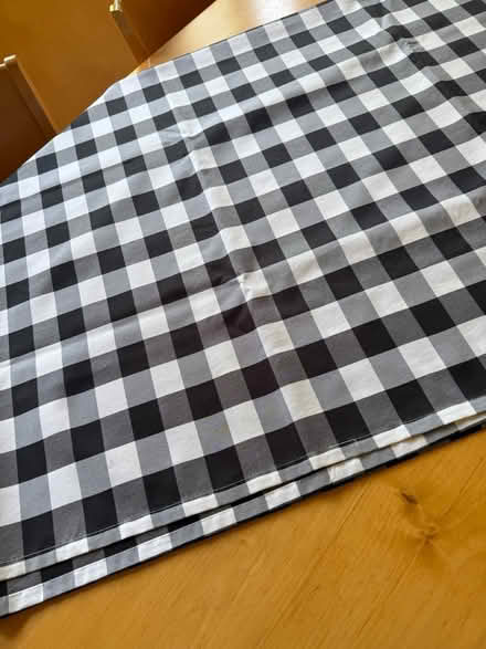 Photo of free 2 black and white tablecloths (Mill Valley) #1