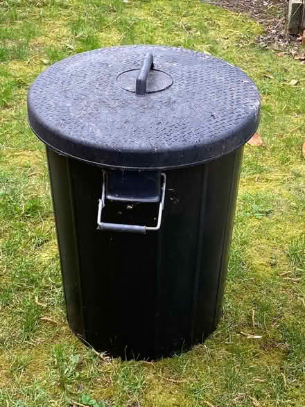 Photo of free Plastic Bin with Lid (Woodford IG8) #1