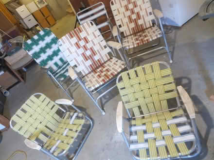 Photo of free 6 Aluminum Lawn Chairs (Hallowell) #1