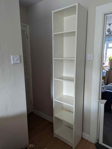 Photo of free Tall white wood bookcase (Sevenoaks TN14) #2