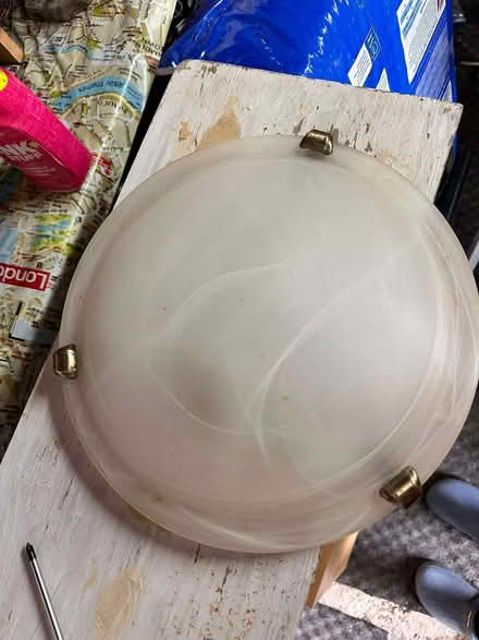 Photo of free Glass shade ceiling light fitting (Colchester CO4) #1