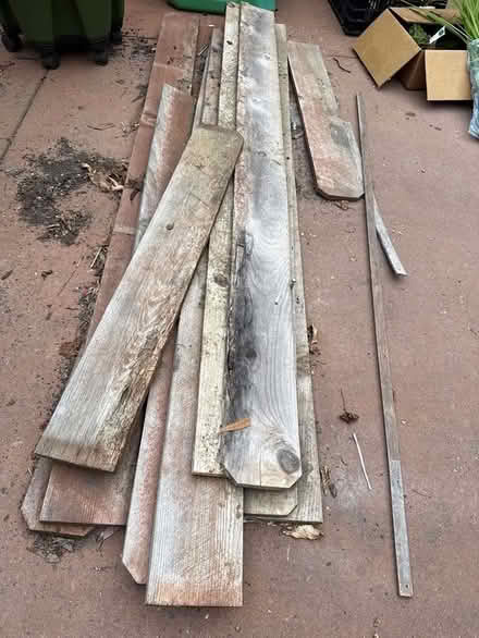 Photo of free Fence pickets and assorted wood (San Jose/ Santa Clara border) #1