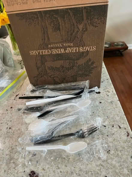 Photo of free Box of plastic eating utensils (Doylestown) #1