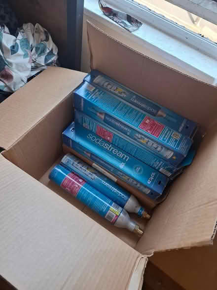 Photo of free 14 empty soda stream bottles (Armley LS12) #1