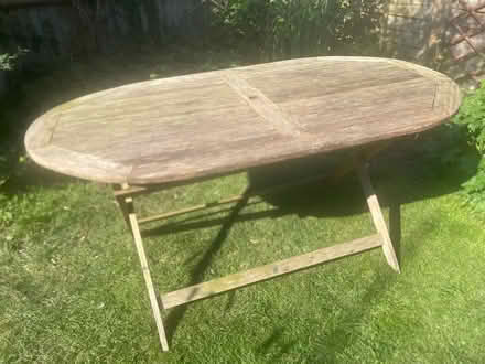 Photo of free Serviceable 6-seater garden table (Hailsham BN27) #2