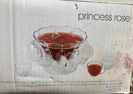 Photo of free Glass punch bowl set (Old Town Bowie) #1