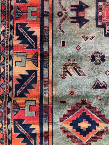Photo of free Fringed rug - will be binned Weds (Marton) #2