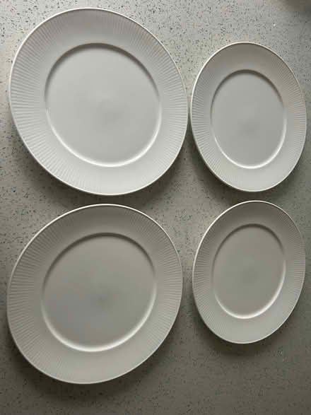 Photo of free 4 x Marks and Spencer white Dinner Plates (Hurstpierpoint BN6) #1