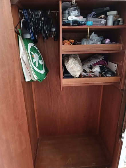 Photo of free White wooden wardrobe cupboard (Bayswater W2) #3