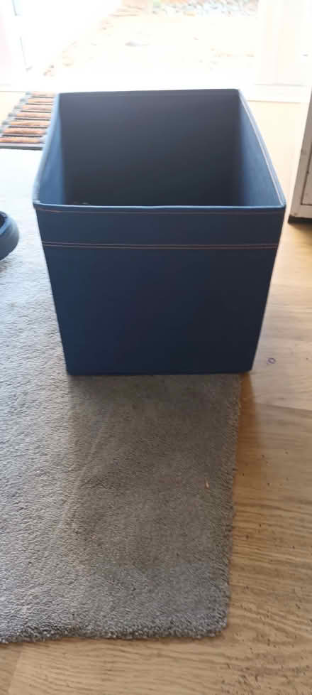 Photo of free Blue fabric storage bin (Waltham Abbey EN9) #1