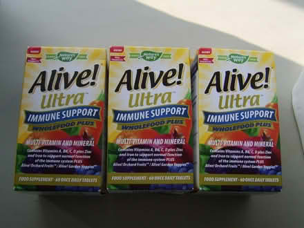 Photo of free Three unopened Alive Multi-Vitamins (Hounslow) #1