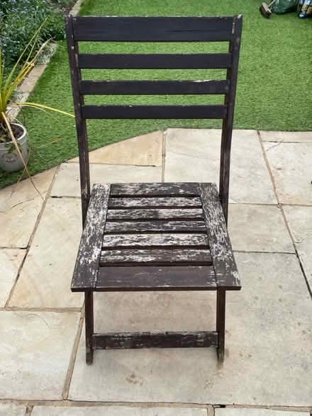 Photo of free 4 folding garden chairs (TW11 Fulwell) #1