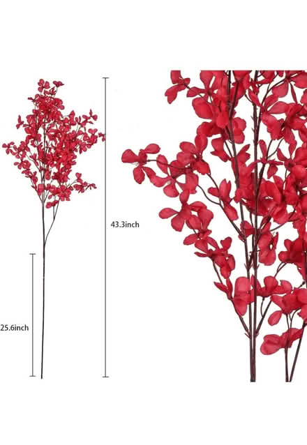 Photo of free 4pcs Artificial Red Flowers (Potomac) #2