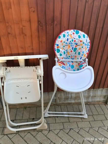 Photo of free High chair x 2 no's (KT17) #3