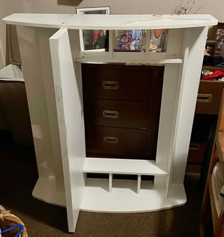 Photo of free Nice size Hanging White Desk (Arden Arcade) #2