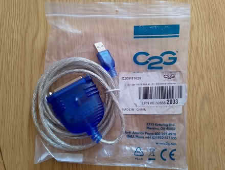 Photo of free USB to parallel printer cable (Yate BS37) #1