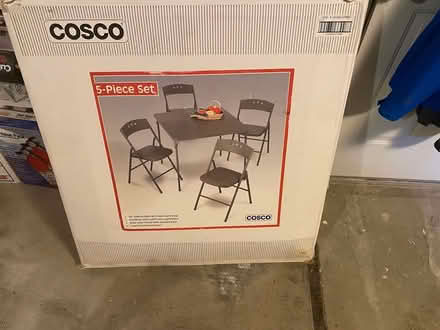 Photo of free New card table and 4 chairs (Pawtucketville) #1