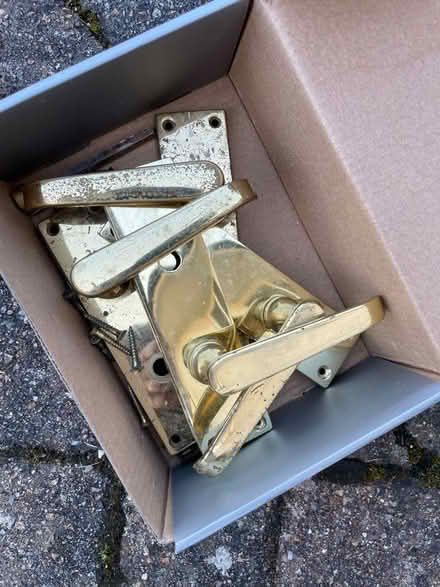 Photo of free Old Brass Door Handles (Wallands Park BN7) #1
