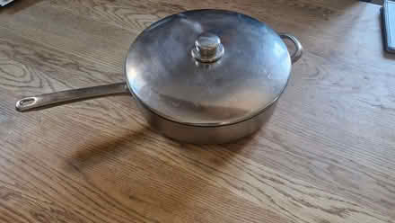 Photo of free Huge stainless steel frying pan. (Stone Cross BN23) #2