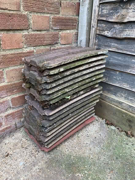 Photo of free 17 x Redlands 49 roof tiles (Tadworth) #1