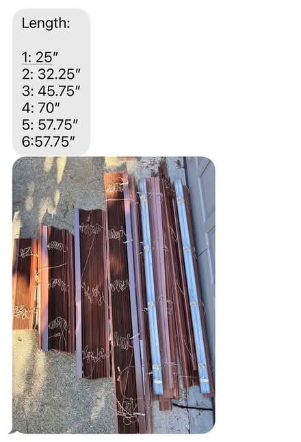 Photo of free Wood blind slats (Brown’s Point) #1