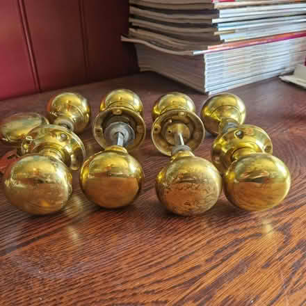 Photo of free brass plated doorknobs (Cherry Orchard SY2) #2