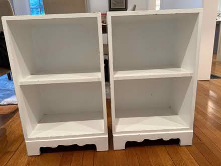 Photo of free Sturdy wooden bookshelves (West Cambridge) #1
