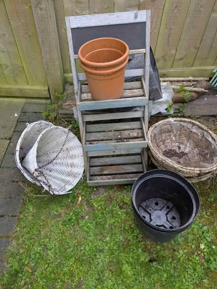 Photo of free Garden handing baskets and shelves (Whickham) #1